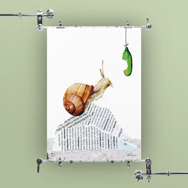 Die Schnecke - A5 Kunstdruck – Bild 2
