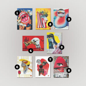 bilderschneider Posterserie "What do you see?" 50x70 cm Exlusive Glue Club Vienna