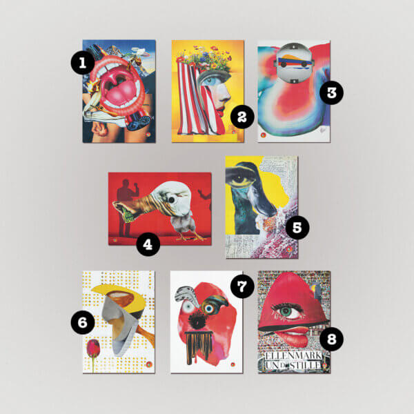 bilderschneider Posterserie "What do you see?" 50x70 cm Exlusive Glue Club Vienna